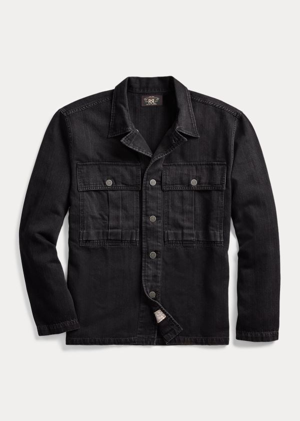 Men's Ralph Lauren Herringbone Twill Overshirt | 769481HFW